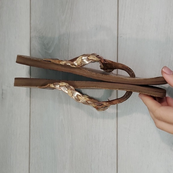 Ugg Australia Women Classic Comfort Leather Sandals Thong shoes sz 9 - Picture 5 of 10